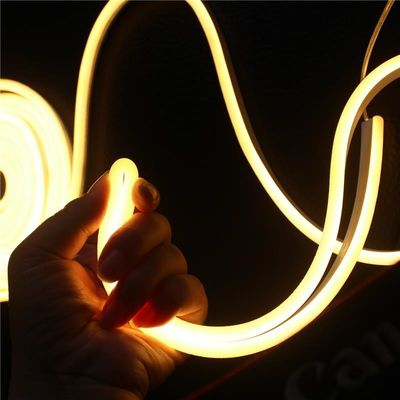 24v süper parlak mini 6x13mm LED neon şeridi esnek ip 2835 smd neonflex sıcak beyaz anti-UV silikon neon