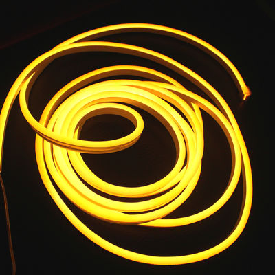 Süper parlak mikro esnek LED neon tüp ipi ışık şeritleri sarı 2835 smd aydınlatma silikon neonflex 24v