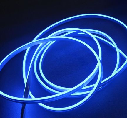 24v mavi LED neon şeridi flex 2835 smd mini neon lambaları 6mm