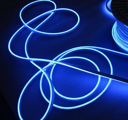 6mm mavi LED Neon İpi Işık Flex Su geçirmez Bayram Partisi Noel Ağacı Ev Dekoru 110V/220V mavi neon şeritleri