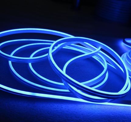 12v mavi renkli LED neon şerit ışığı 6*12mm mikro neon ip ışığı