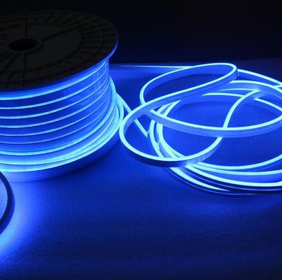 Yüksek parlaklık standardı ve Mini neon su geçirmez esnek LED ışığı, LED neon ışığı 6W/m mavi
