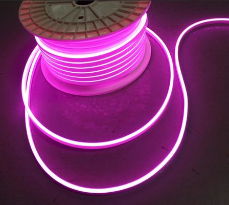 Yüksek Kaliteli Özel İşaret 12V Su geçirmez mikro boyutlu 5mm Led Neon Light Flex ip ışıkları pembe mor