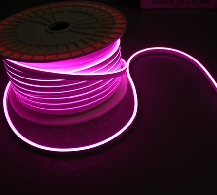 12v 6mm pembe neon esnek led şeritleri mini esnek led neon ip ışığı