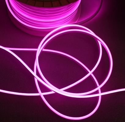 12v 6mm pembe neon esnek led şeritleri mini esnek led neon ip ışığı