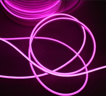12v mor mini esnek neon tüp ışığı 6*13mm 2835 smd işaret logo için