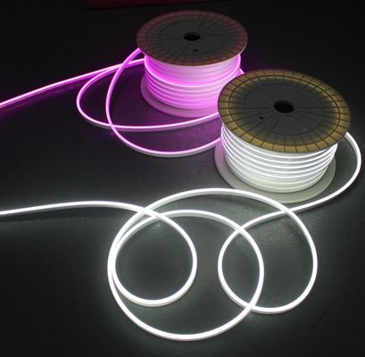 24v 6mm mini neon esnek led şeritleri ışıkları 2835 smd silikon kaplama şerit beyaz
