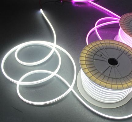 24v 6mm mini neon esnek led şeritleri ışıkları 2835 smd silikon kaplama şerit beyaz
