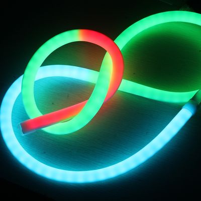 24v güzel piksel takip LED neon RGB 360 derece yumuşak kurdele tüp silikon malzeme