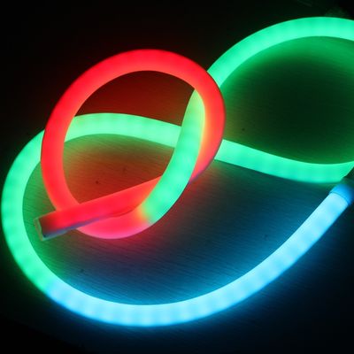 24v güzel piksel takip LED neon RGB 360 derece yumuşak kurdele tüp silikon malzeme