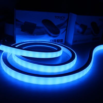 Dekoratif Su geçirmez 24V Esnek RGB LED Şerit Neon Tüp Flex İp Işık kare 17x17mm