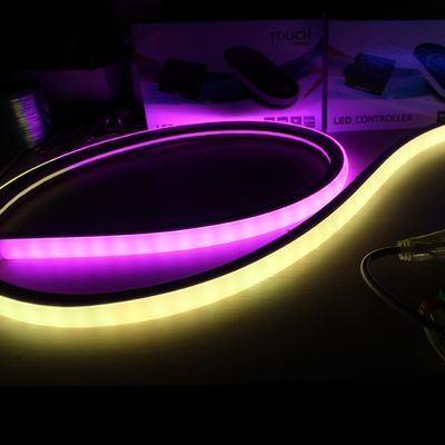 17x17mm kare dijital SMD5050 RGB Flex LED Neon, Mükemmel Renk Karıştırma Etkisi