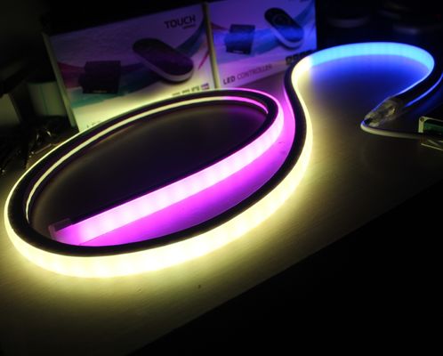 Programlanabilir Cüzdan Su geçirmez Topview RGB Square LED Neon Flex 17x17mm piksel neon lambaları