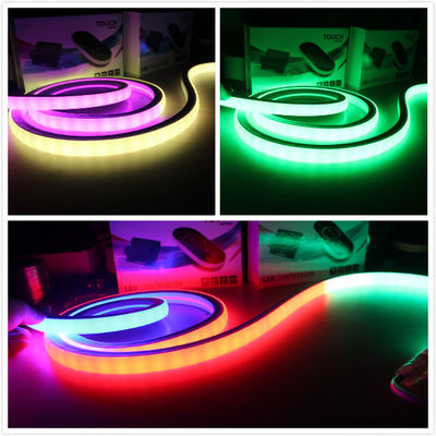 17x17mm kare kovalama led neon flex düz dmx led neon esnek şerit rgb renk değişken neo neon