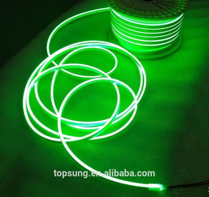 En küçük Boyut 6x12mm Smd2835 Silikon LED Şerit yeşil neonflex
