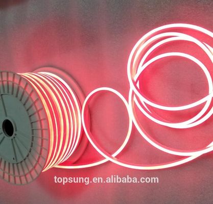 50m spool kırmızı 12V LED Neon Light SMD 2835 120Leds/M 6X12mm Esnek Işıklama Su geçirmez