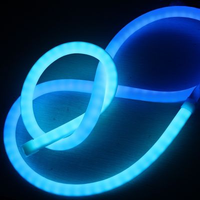 Programlanabilir Dijital 360 Derece Yuvarlak 12V Flexy Led Neon tüp şeritleri esnek