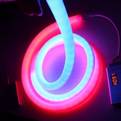 dmx SPI dijital RGB WS2811 LED neon 12v adreslenebilir 360 derece neonflex