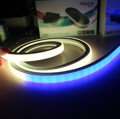 50m spool 18x18mm kare esnek özel led neon tüp ışıkları rgb renk değiştiren neon