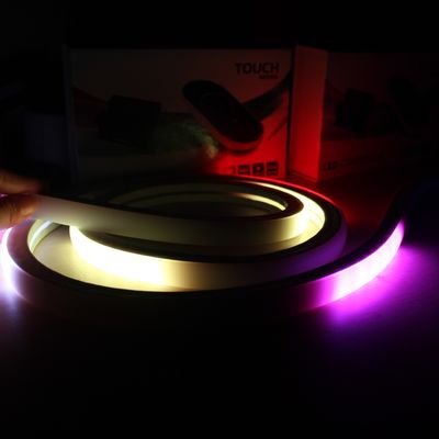 50m spool 18x18mm kare esnek özel led neon tüp ışıkları rgb renk değiştiren neon
