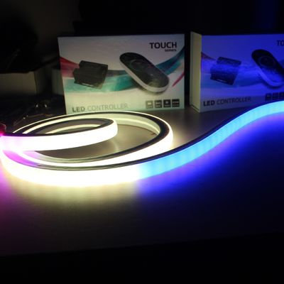 CE RoHS Onaylı kare LED Neon Şerit Su geçirmez rgb piksel 24V LED Neon Flex Işıklar