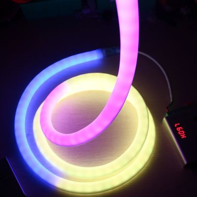İnanılmaz yuvarlak 360 derece LED neon esnek dijital dmx neon şerit ışığı dmx piksel neon ip