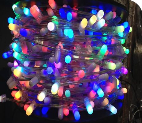 LED ampul ip dışarıda 100m 12v rgb renk değiştiren LED peri ip ışıkları Noel klip şeritleri