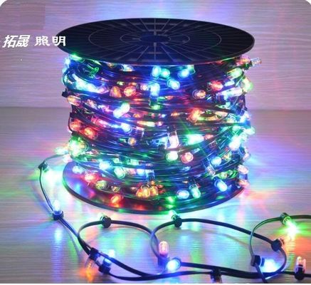 LED ampul ip dışarıda 100m 12v rgb renk değiştiren LED peri ip ışıkları Noel klip şeritleri