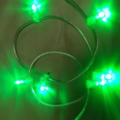 Marka 100m 12v peri ipi 666 LED IP67 düşük voltajlı ışık yeşil Noel çelenk