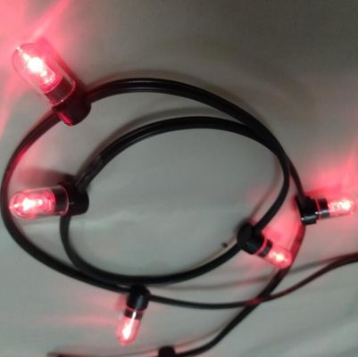 12v düşük güçlü LED klip lambası 100m/roll Noel ışıkları LED iplikler Işıklar kırmızı pirinç iplikleri 666 ampul