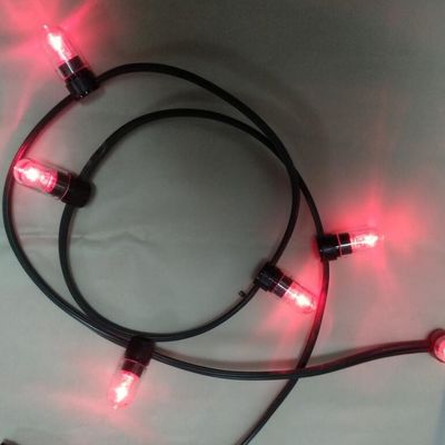 Düşük Voltajlı LED Akışkan Işıklar pembe renk Noel LED 100m Akışkan 666LED