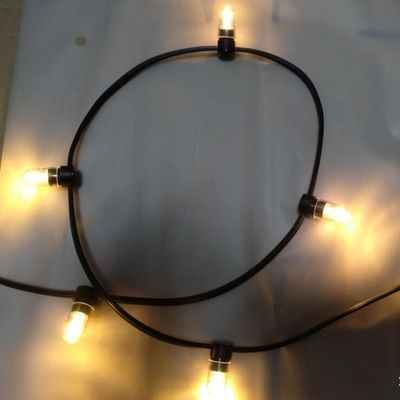 IP 65 sıcak beyaz PVC kristal Kablo DC 12V klip ışığı/ 666leds peri ışığı dize 100m/roll led bud ışıkları
