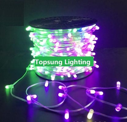 Dış Dekoratif Noel ağacı Işık Tel 100m 666leds renk değiştiren 12V LED Clip Işıklar