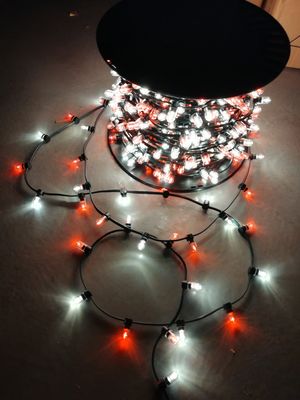 Peri Noel ışıkları 100m ip 1000 ampul 12v kristal ipler rgb dekorasyon ışığı