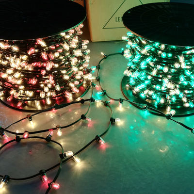 50M / rulo özel Mini Clip String Light DC12V peri ışıkları 666 LED açık hava kesilebilir Noel ağacı ışıkları