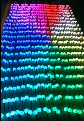 5m 25 dmx top telleri LED nokta ışığı piksel 3d küre perde ışıkları programlanabilir dekorasyon