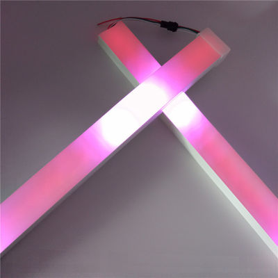 DMX pikselleri smd5050 dijital LED sert çubuk aydınlatması Alüminyum kaplama LED Pixel dijital sert çubuk