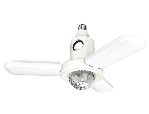 Bluetooth 40w LED Tavan Panel Işıkları E27 E40 Katlanabilir Fan Blade